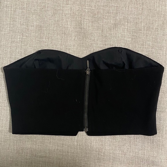 TOPSHOP black crop tube top . - Picture 2 of 3